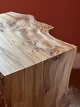 Load image into Gallery viewer, Waterfall bedside table burr Elm